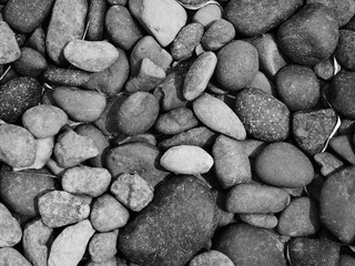 black pebble stone background