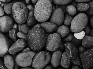 black pebble stone background
