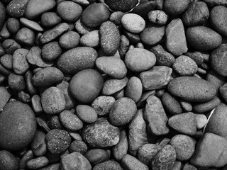 black pebble stone background