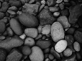 black pebble stone background