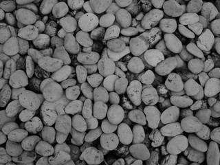 white pebbles stone background 