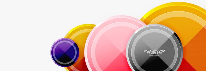 Circular pattern, abstract circles composition