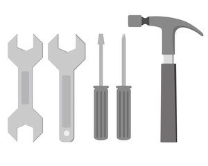 ドライバー　スクリュードライバー レンチ　トンカチ　ハンマー　金槌