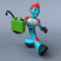 Red Robot - 3D Illustration