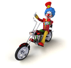 Fototapeta na wymiar Fun clown - 3D Illustration