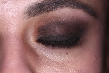 close up of eye