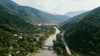 river in mountains
