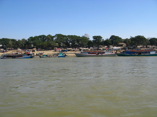 Fototapeta na wymiar Irrawaddy River, Myanmar