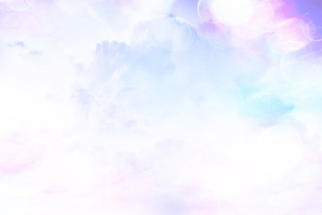 abstract pink colored background / blurred multicolored clouds, spring background