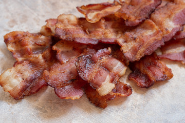 Cooked Greasy Bacon