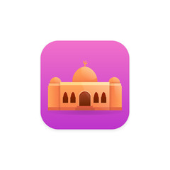 Mosque Icon Illustration