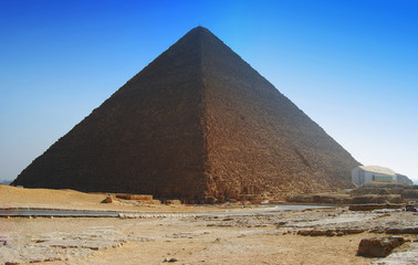 The great pyramid of Cheops in Cairo, Egypt