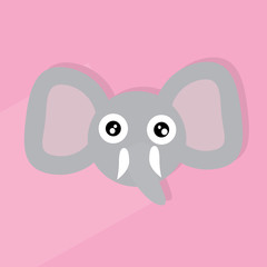 elephant icon vector