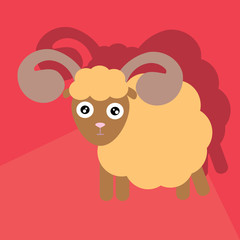 lamb icon vector