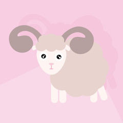 Obraz na płótnie Canvas lamb icon vector