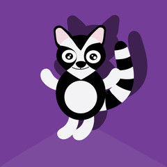 raccoon icon vector