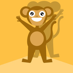 monkey vector icon