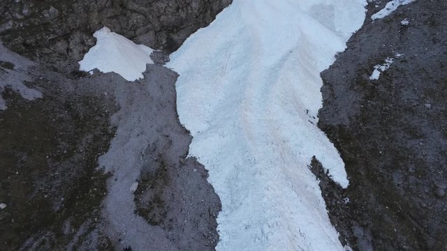 Drone landscape video from Orobie mountain Alps  - Val Seriana Italy