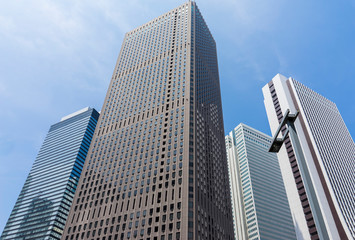 新宿　高層ビルの風景