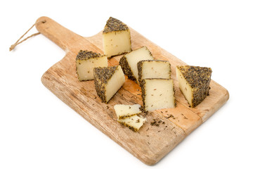 Schafskäse mit Rosmarin und Thymian