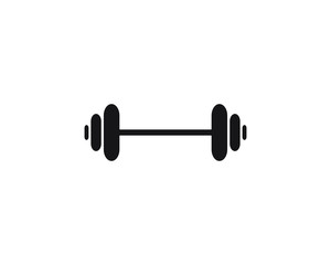 Barbel, Dumbbell Gym Icon Logo Template gym Badge, Fitness Logo design 