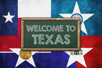 Welcome to Texas - chalkboard message