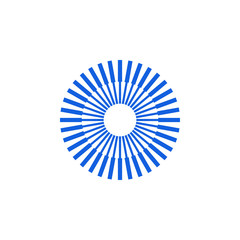 Unique New Abstract Geometric Icon Symbol Logo