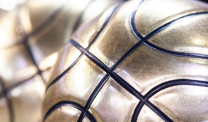 golden basketball ball
