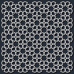 Islamic geometric seamless pattern. Vector illustration.