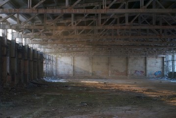Fototapeta na wymiar abandoned industrial factory