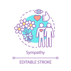 Sympathy concept icon