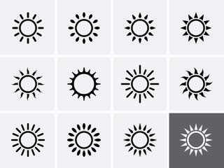 Sun Icons set