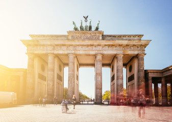 The Brandenburger Tor, Brandenburger Gate in Berlin, Germany. Tourist attraction. © Patrick Daxenbichler