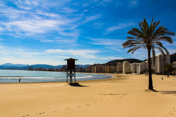 One tower in Spain,One beach from cullera 