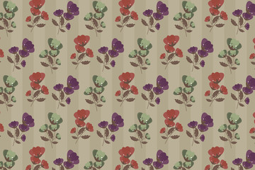 Seamless Colorful Floral Pattern