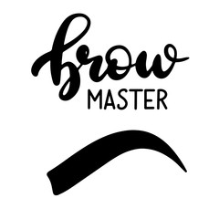 Brows lettering vector illustration