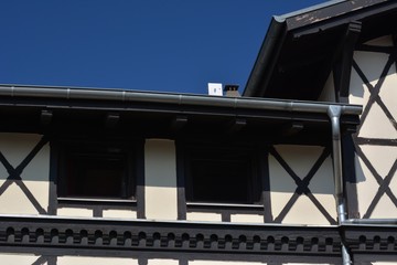 Obraz premium Timbered House from Berlin Spandau on September 27, 2016, Germany