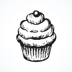 Cake. Vector drawing