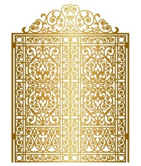 Obraz premium golden vintage gate