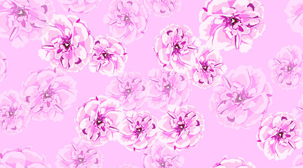 Seamless Flowers Pattern, Roses.