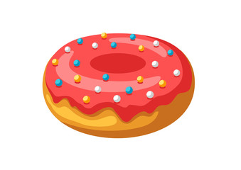 Illustration of stylized donut.