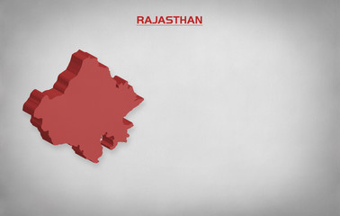 INDIAN STATE RAJASTHAN ELECTION RESULTS,3D, ILLUSTRATION