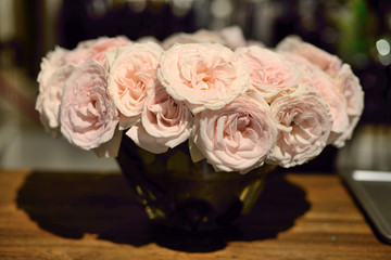 bouquet of pink roses