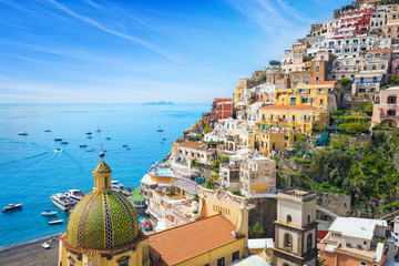 Beautiful Positano, Amalfi Coast in Campania, Italy.