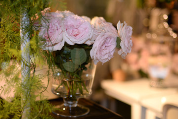 bouquet of pink roses
