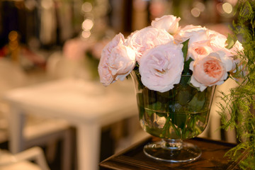 bouquet of pink roses