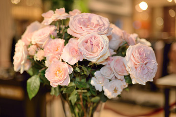 bouquet of pink roses