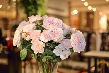 bouquet of pink roses