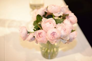 bouquet of pink roses