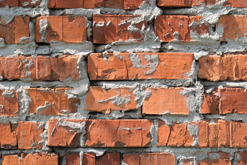 Old brick wall. Brick wall background or texture